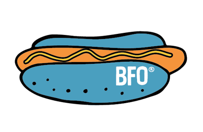 BFO Hotdog with logo