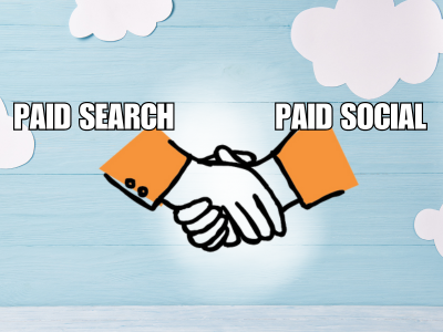 handshake combining paid search and paid social media