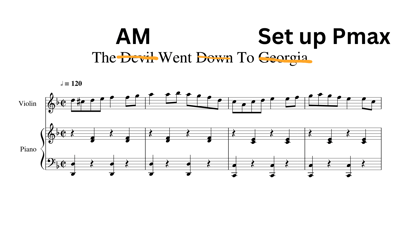 Parody of the Devil Went Down to Georgia Sheet Music 