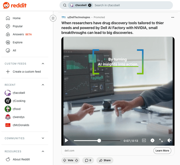 reddit video ad example