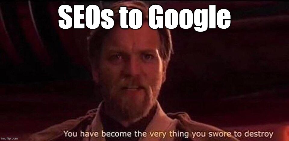 Star Wars SEO helpful content meme