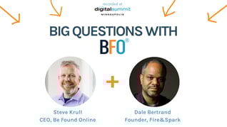 Big Questions With BFO: Dale Bertrand, Fire&Spark