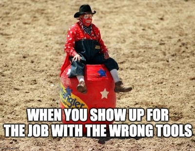 rodeo clown as analytics tools