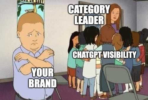 category leader king of the hill meme