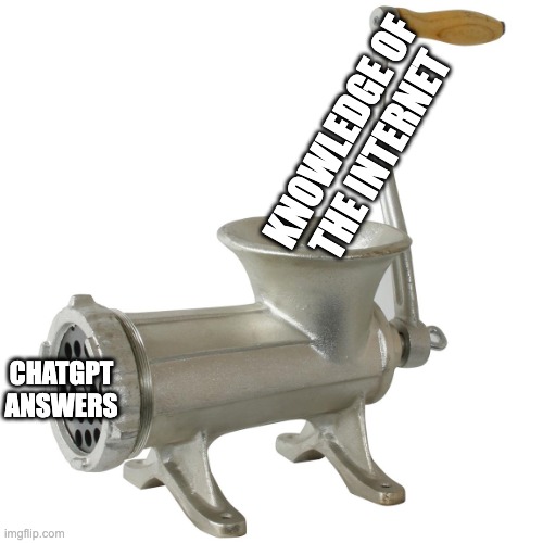chatgpt answers meat grinder