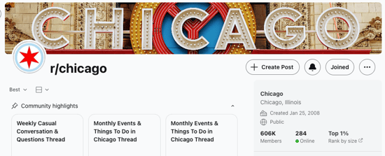 chicago subreddit marketing