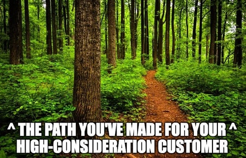 decision path high-consideration meme