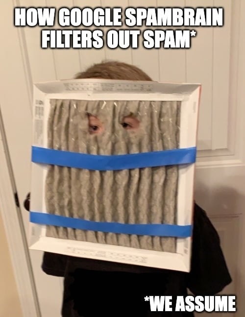 google spambrain meme