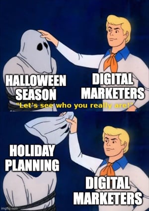 holiday planning disguised as halloween