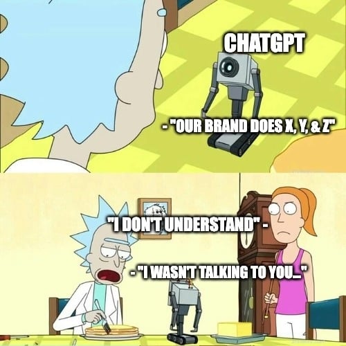 ignoring humans meme