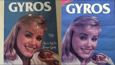 classic Kronos gyro poster advertisement