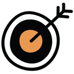 paid media bullseye with white ring