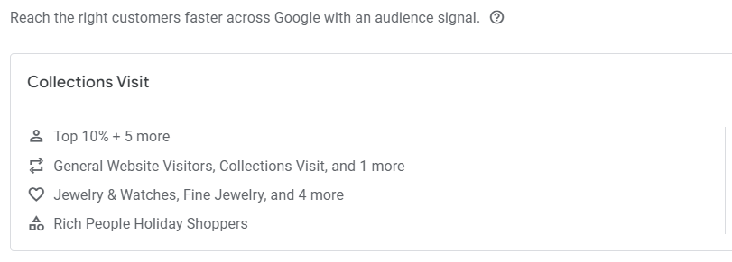 example of detailed demographics in Google Pmax