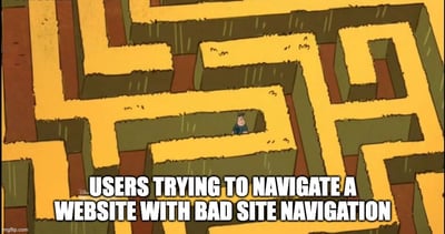 site navigation meme