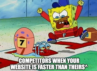 slow site speed for competitors