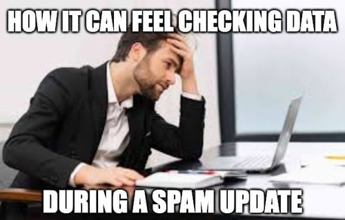 spam update data meme