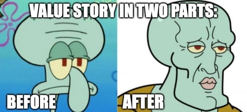 value story high-consideration meme